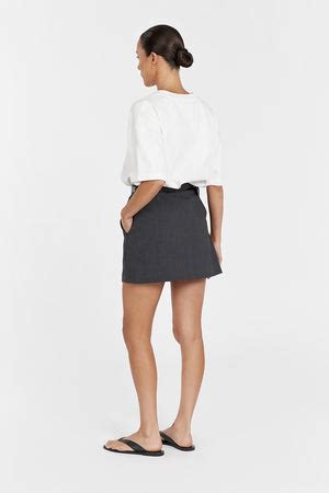 celine skort|CELINE CHARCOAL SKORT .